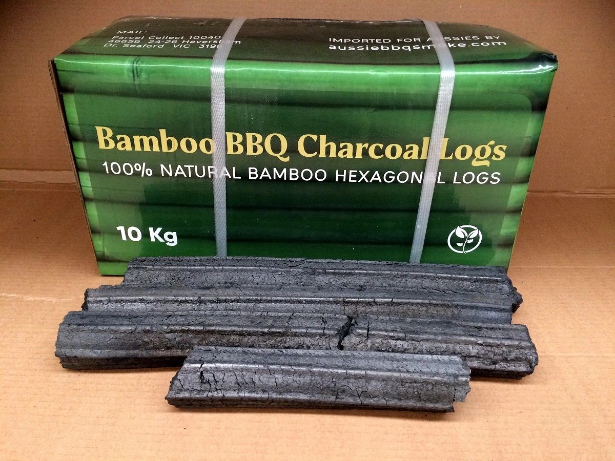 10kg ORGANIC SMOKELESS BAMBOO HEXAGONAL (BINCHOTAN) BBQ CHARCOAL